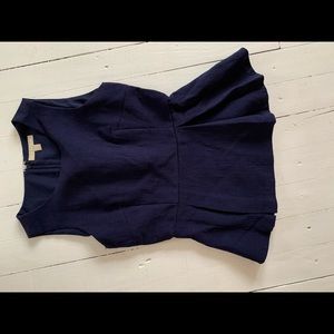 Banana Republic peplum navy blue top 0